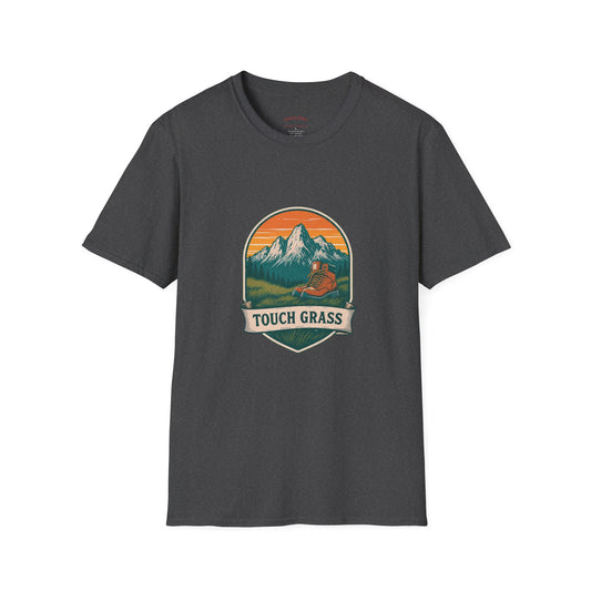 Vintage Mountain Patch Touch Grass Tee