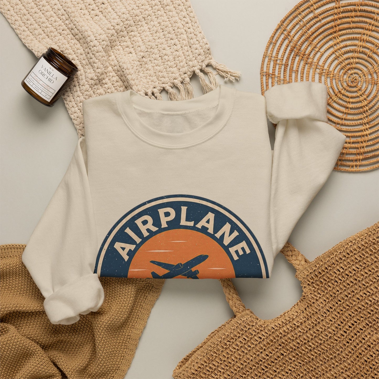 Airplane Mode Crewneck Sweatshirt