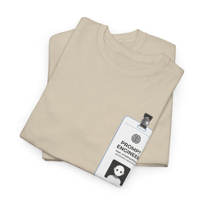 Pocket ID Badge Design "Prompt Engineer" Tee