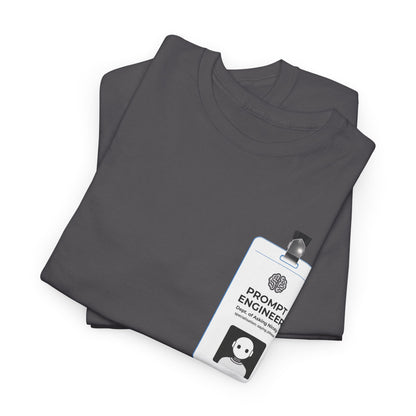 Pocket ID Badge Design "Prompt Engineer" Tee