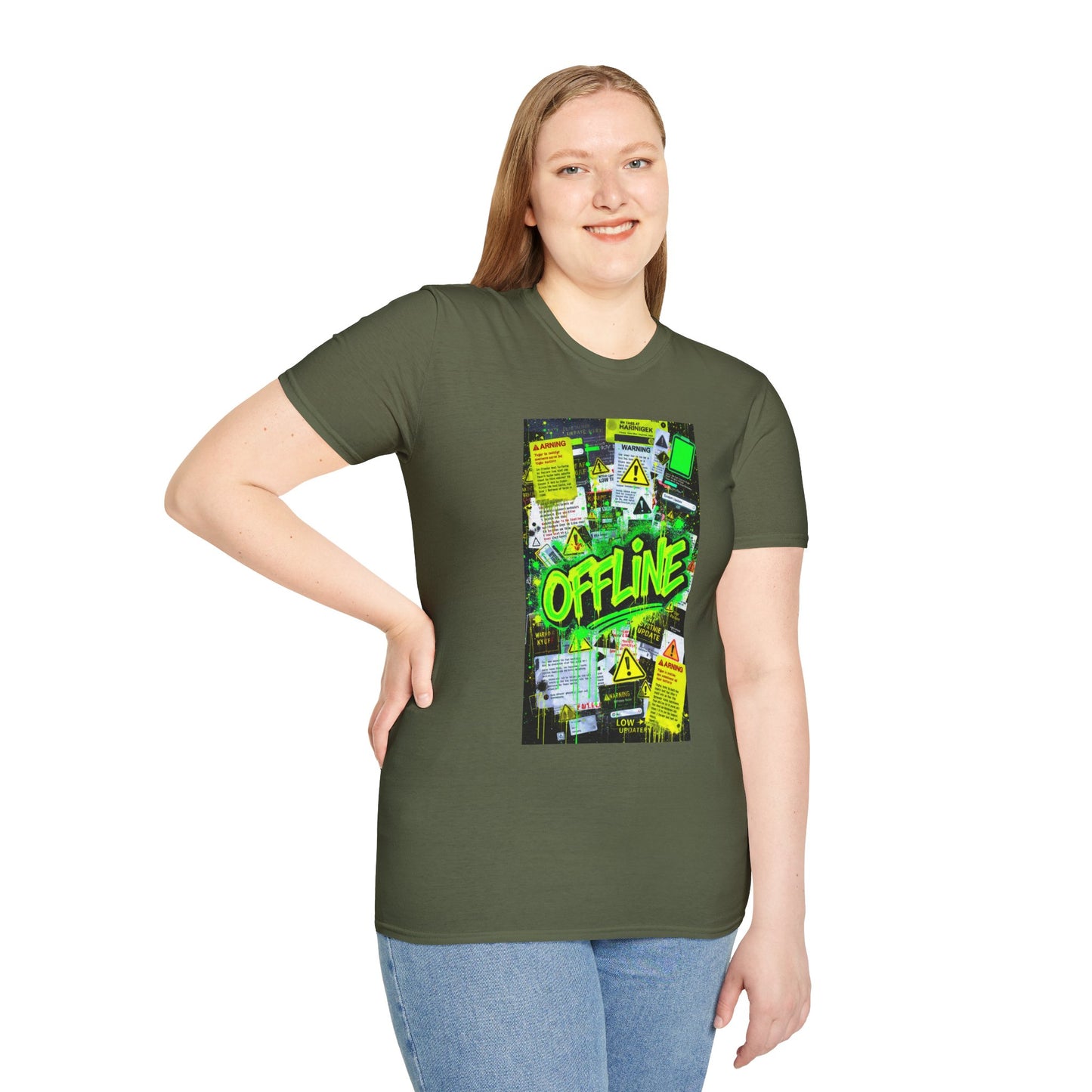 Neon Offline Graphic T-Shirt