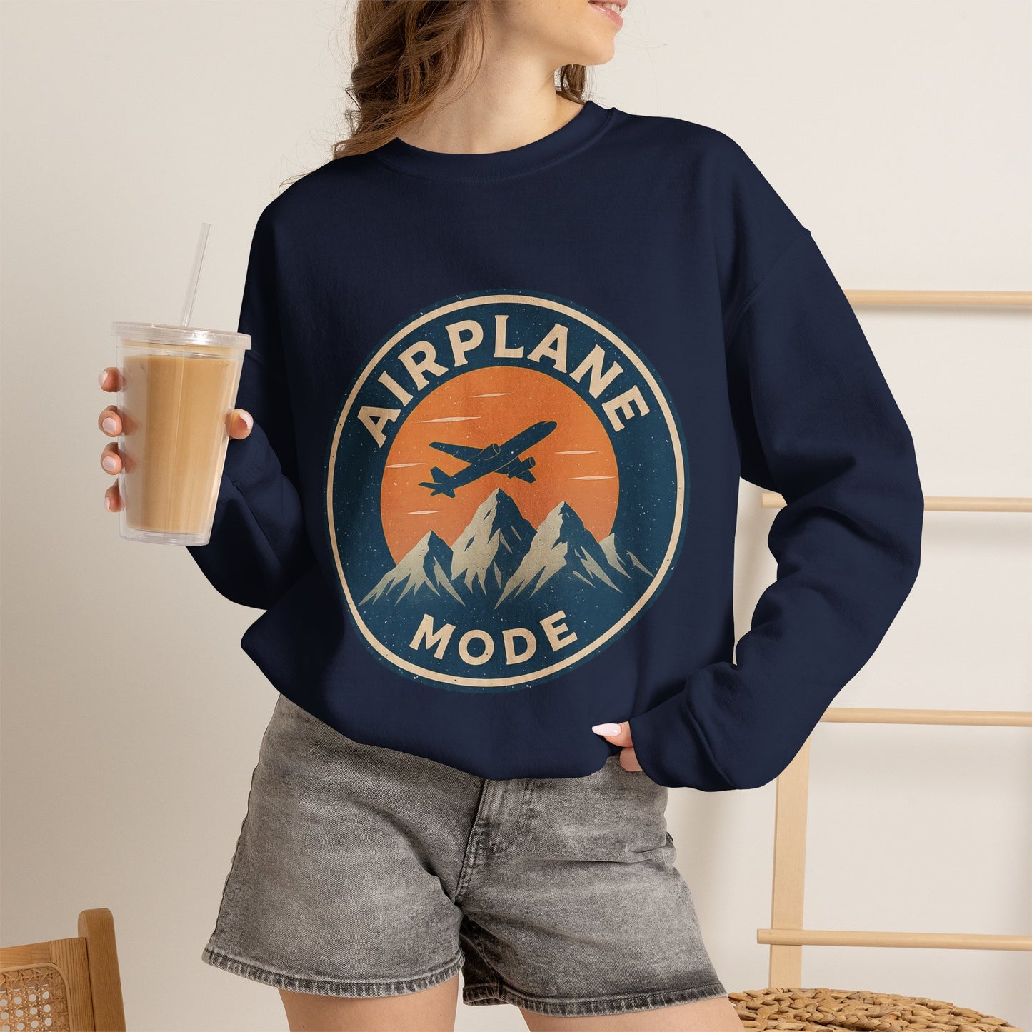 Airplane Mode Crewneck Sweatshirt