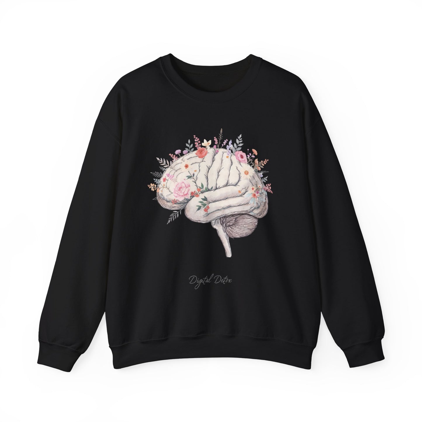 Digital Detox - Brain Floral Sweatshirt