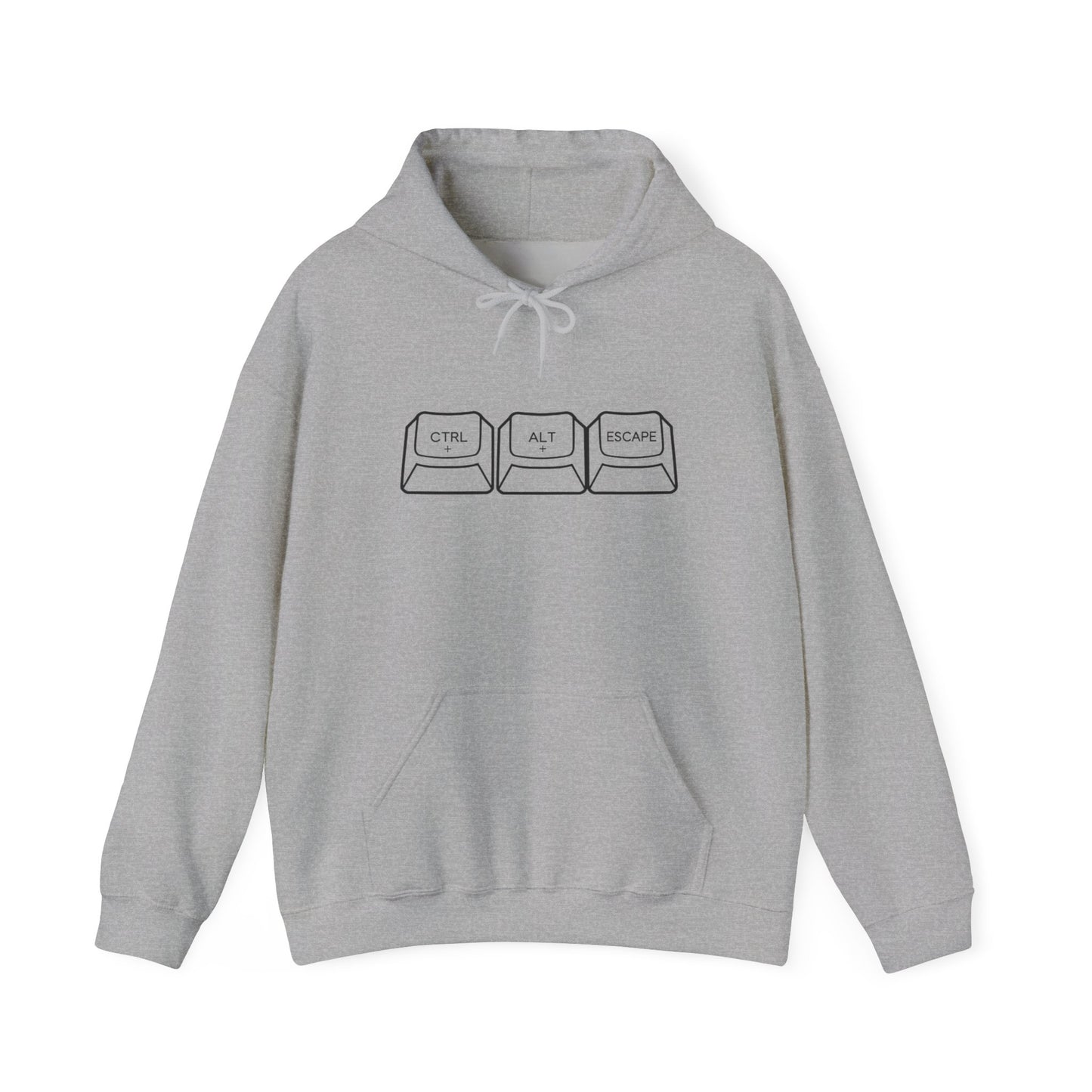 Three Keyboard Keys Design Hoodie