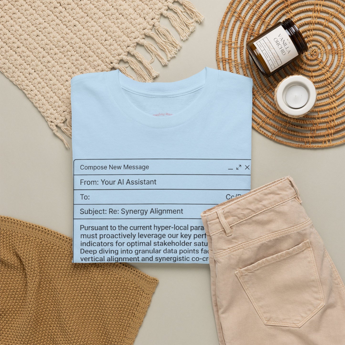 T-Shirt — Minimalist ‘My AI Wrote This Email, You Can Tell’ Tech Graphic Tee