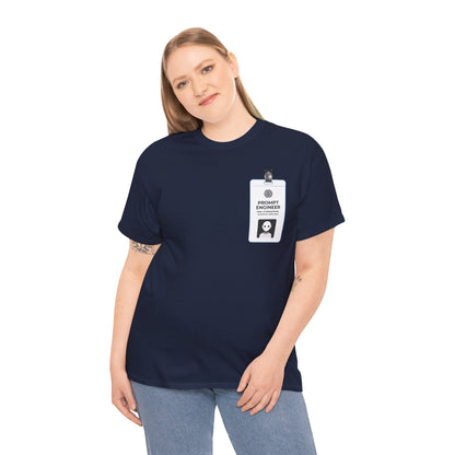 Pocket ID Badge Design "Prompt Engineer" Tee