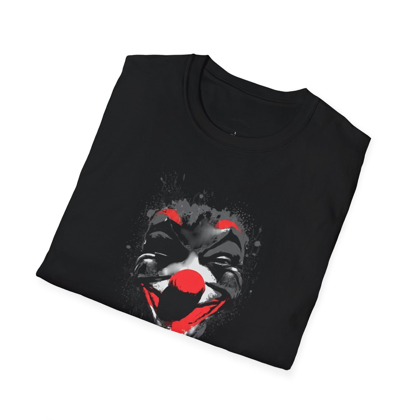 Creepy Dripping Clown Face T‑Shirt – Horror Joker Graphic Tee