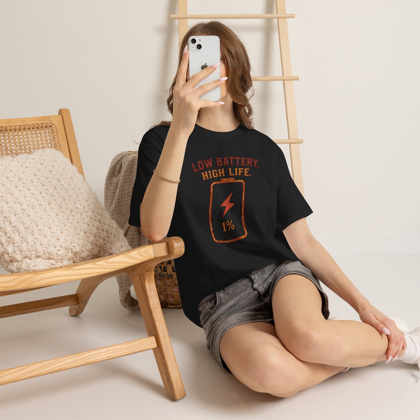 Low Battery, High Life Tee