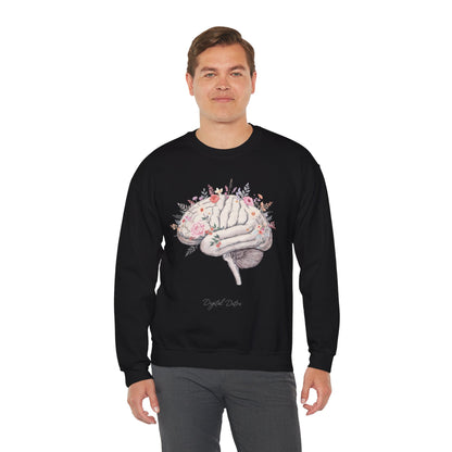 Digital Detox - Brain Floral Sweatshirt