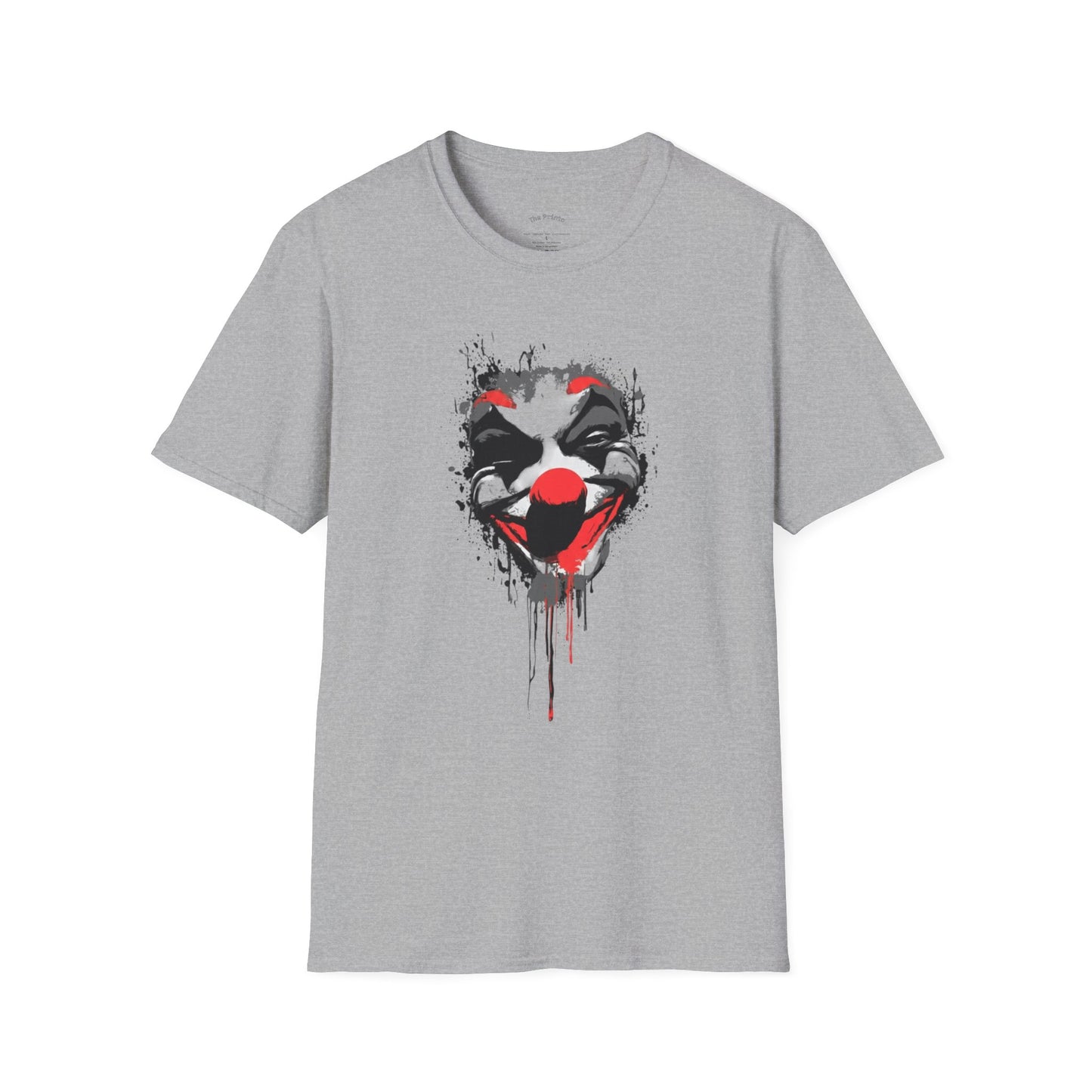 Creepy Dripping Clown Face T‑Shirt – Horror Joker Graphic Tee