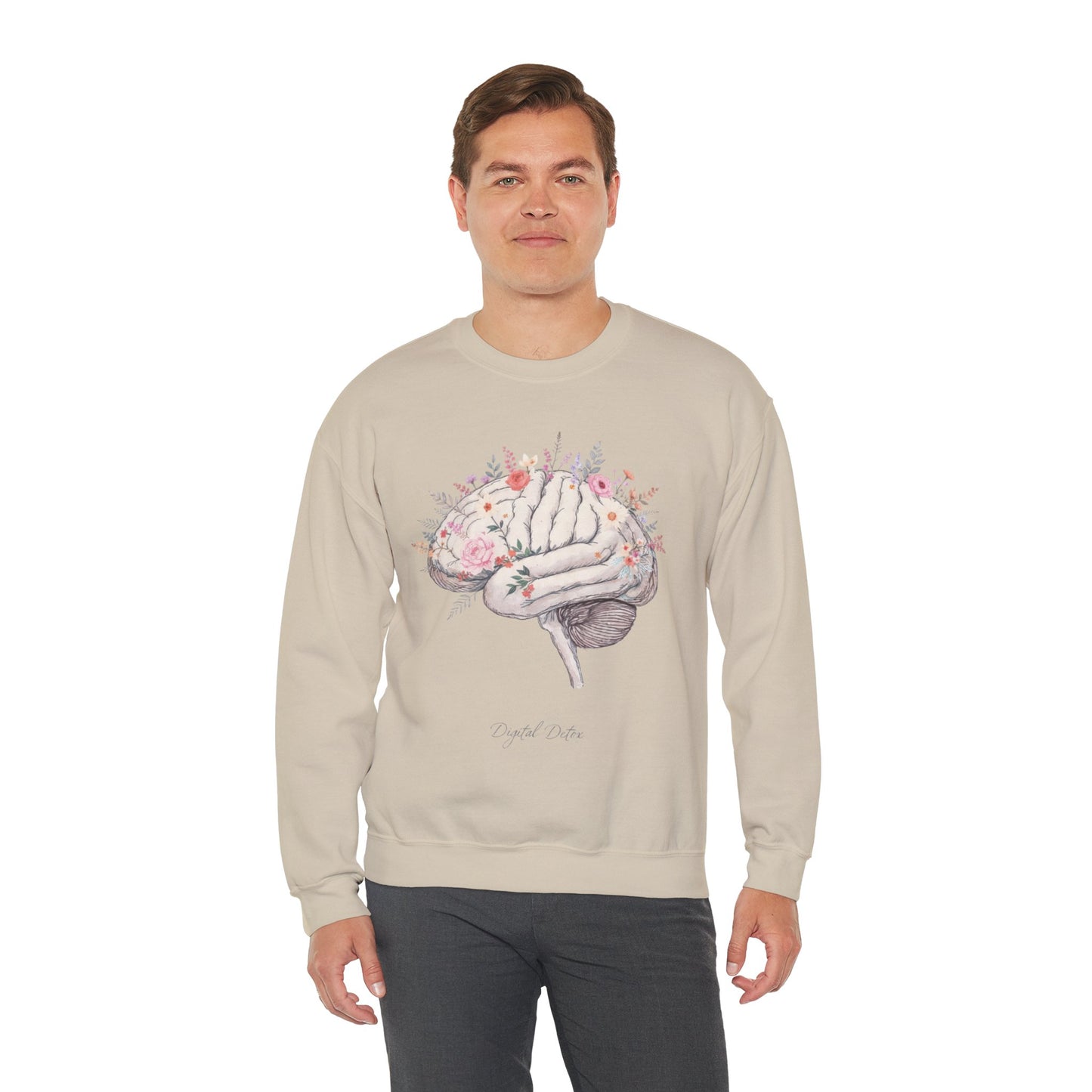 Digital Detox - Brain Floral Sweatshirt