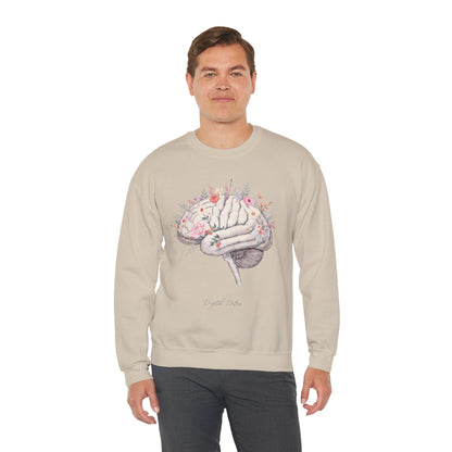 Digital Detox - Brain Floral Sweatshirt