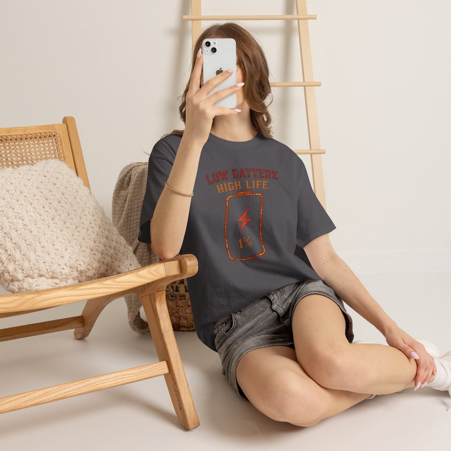Low Battery, High Life Tee
