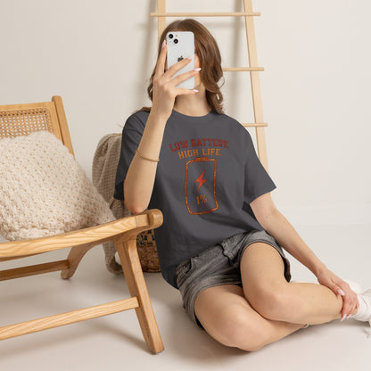 Low Battery, High Life Tee