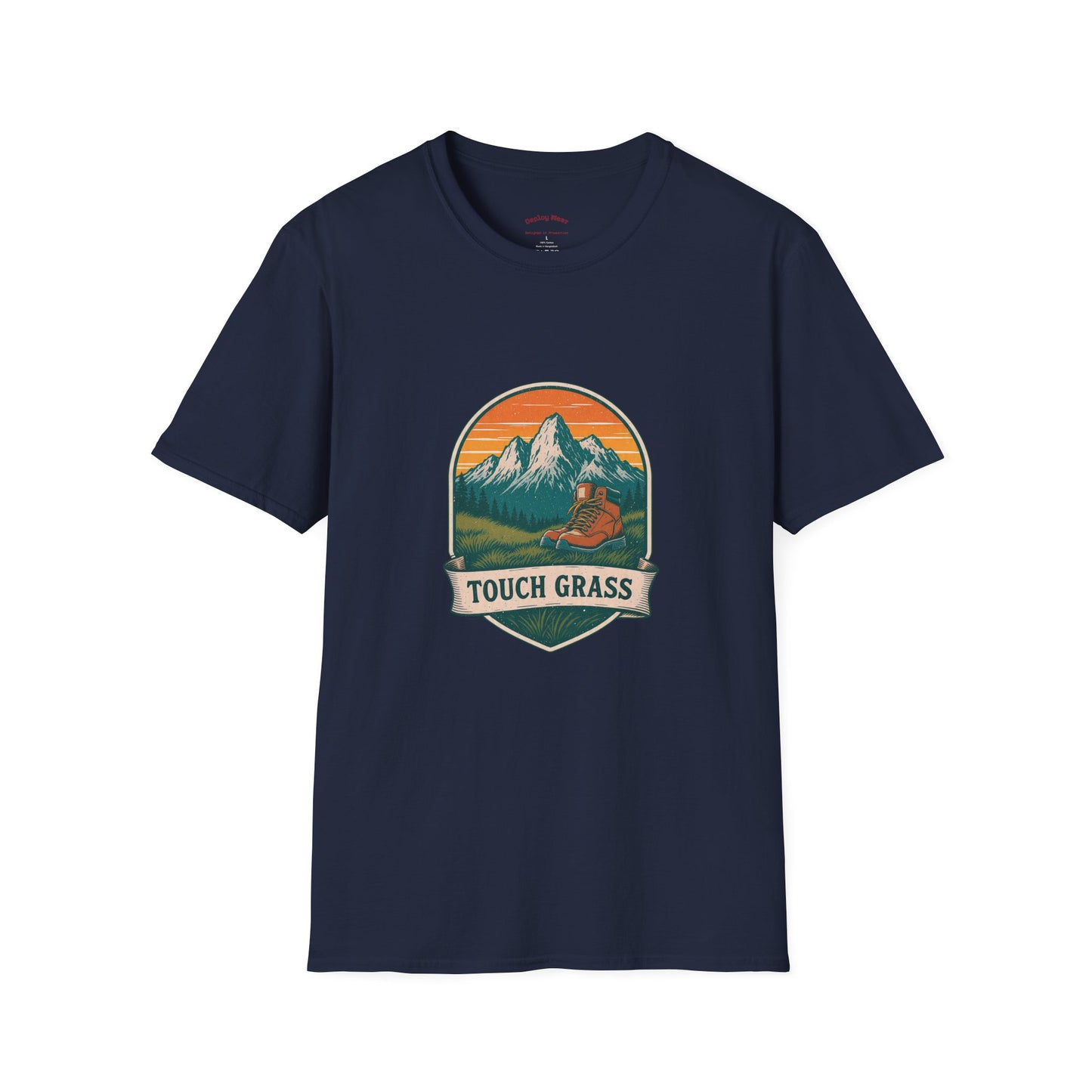 Vintage Mountain Patch Touch Grass Tee