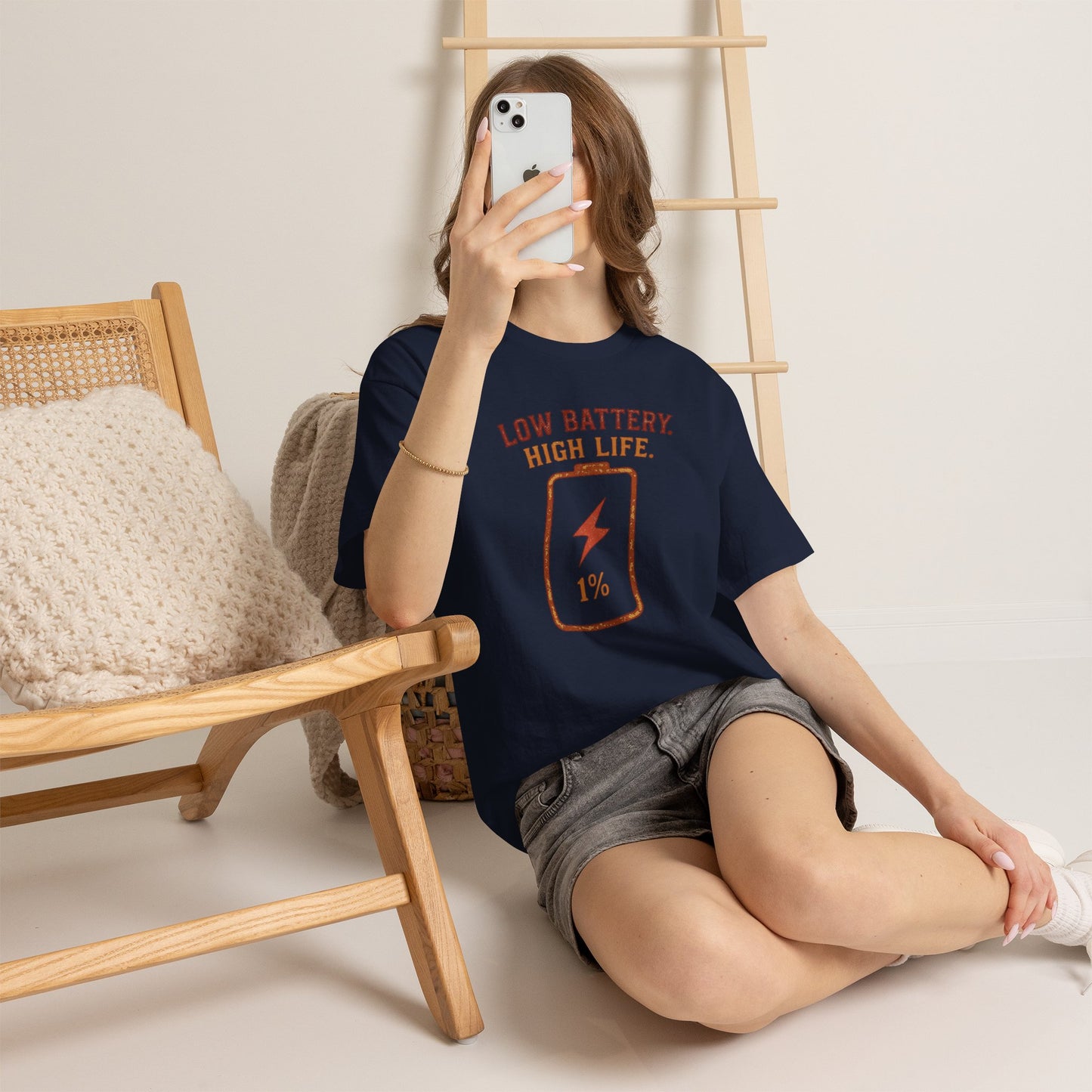 Low Battery, High Life Tee