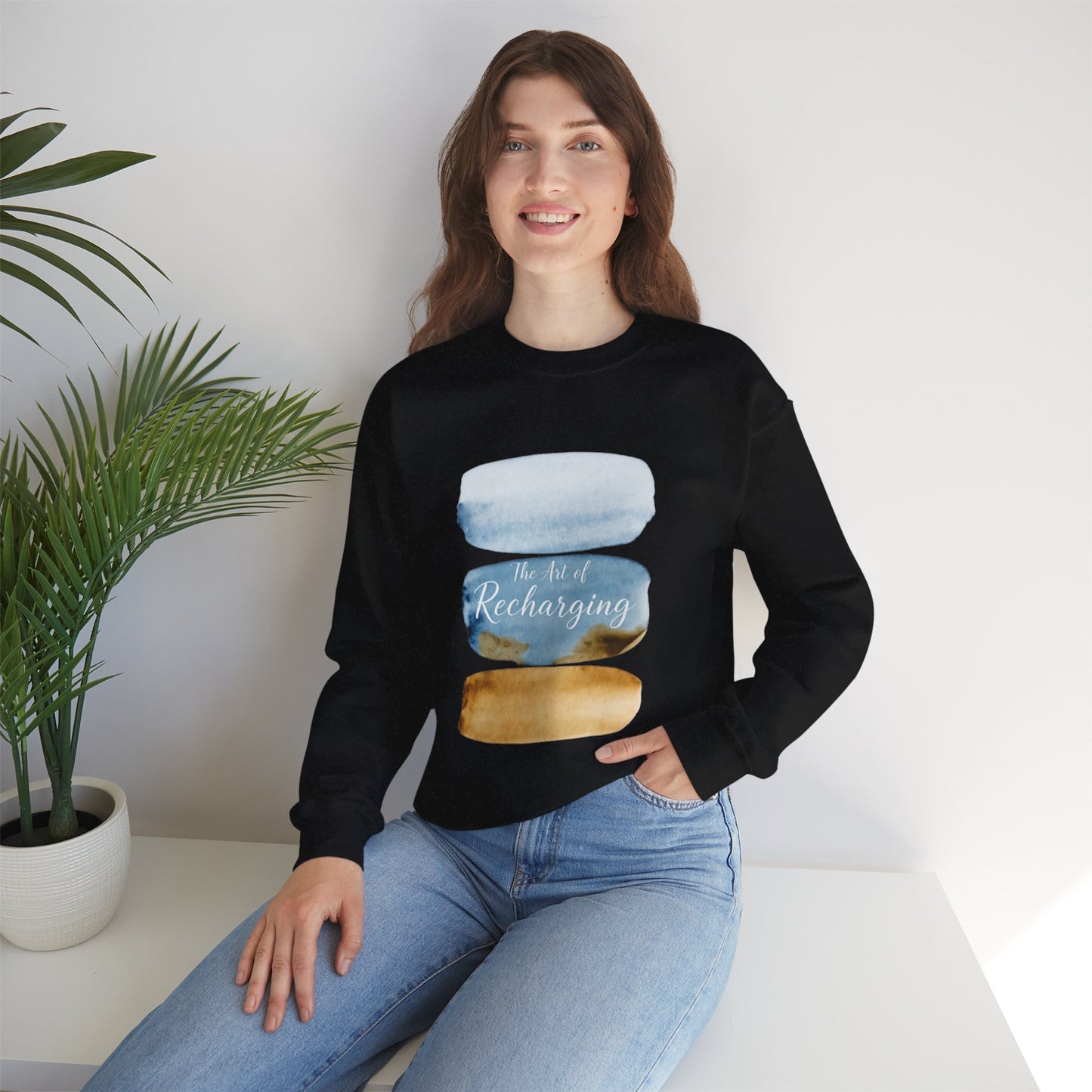 The Art of Recharging Watercolor Sweatshirt