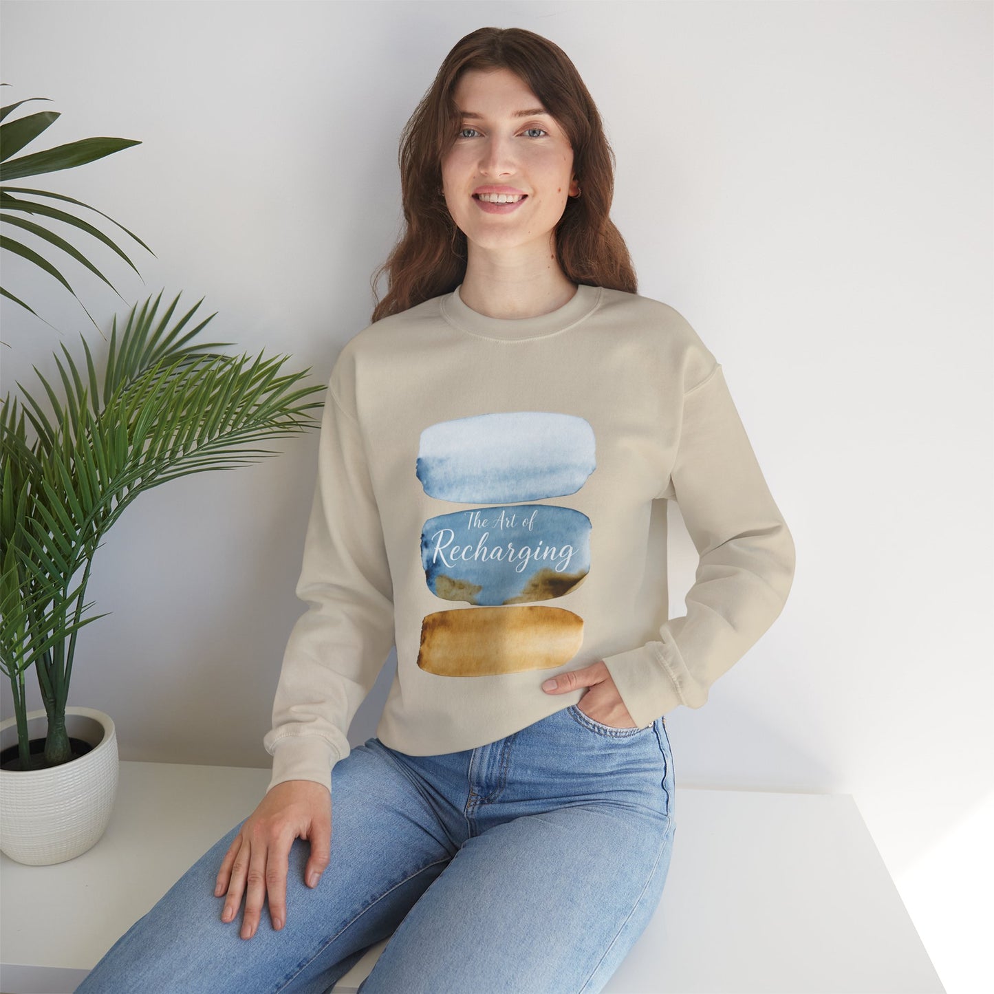 The Art of Recharging Watercolor Sweatshirt