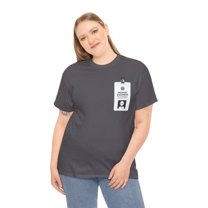 Pocket ID Badge Design "Prompt Engineer" Tee