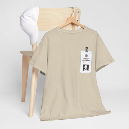 Pocket ID Badge Design "Prompt Engineer" Tee