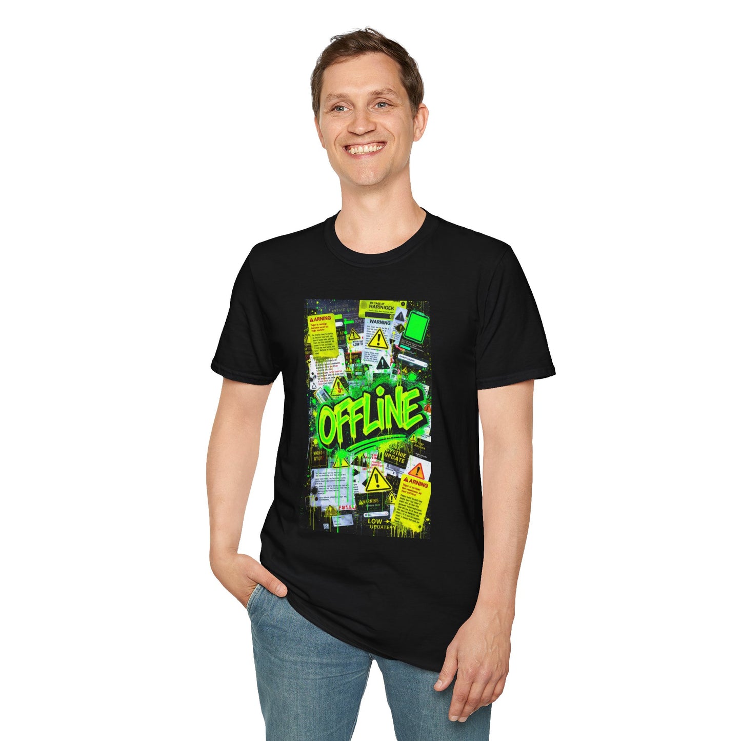 Neon Offline Graphic T-Shirt
