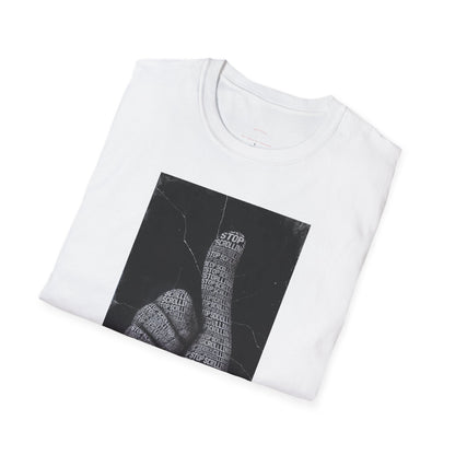 Stop Scrolling -Typography T-Shirt
