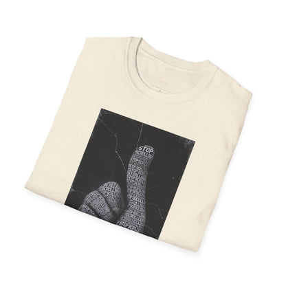 Stop Scrolling -Typography T-Shirt