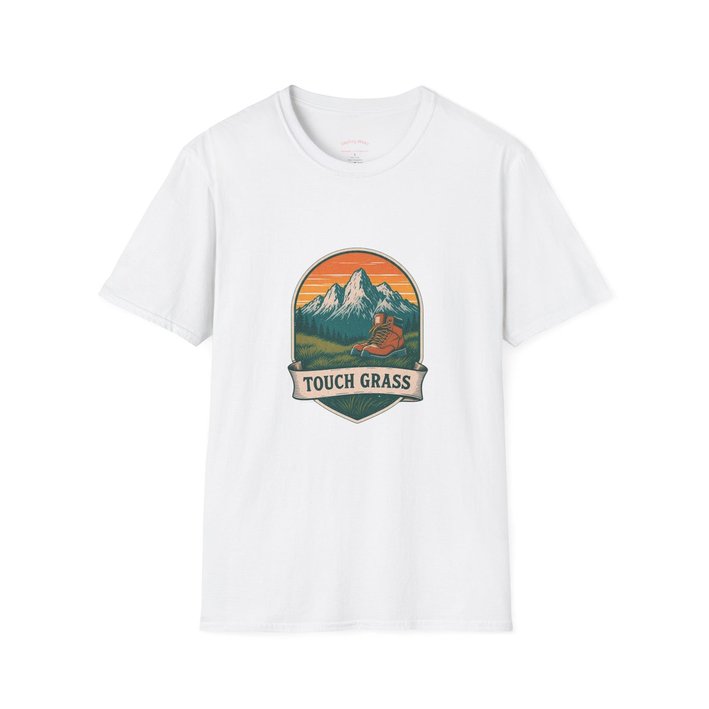 Vintage Mountain Patch Touch Grass Tee