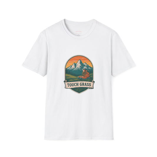 Vintage Mountain Patch Touch Grass Tee