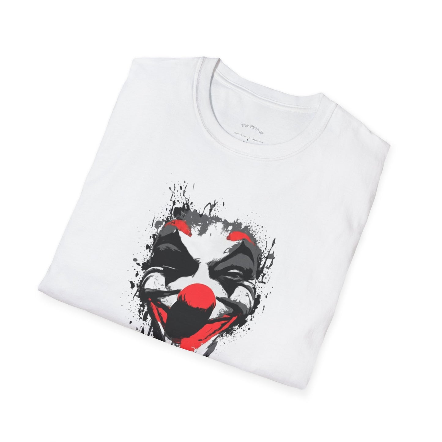 Creepy Dripping Clown Face T‑Shirt – Horror Joker Graphic Tee