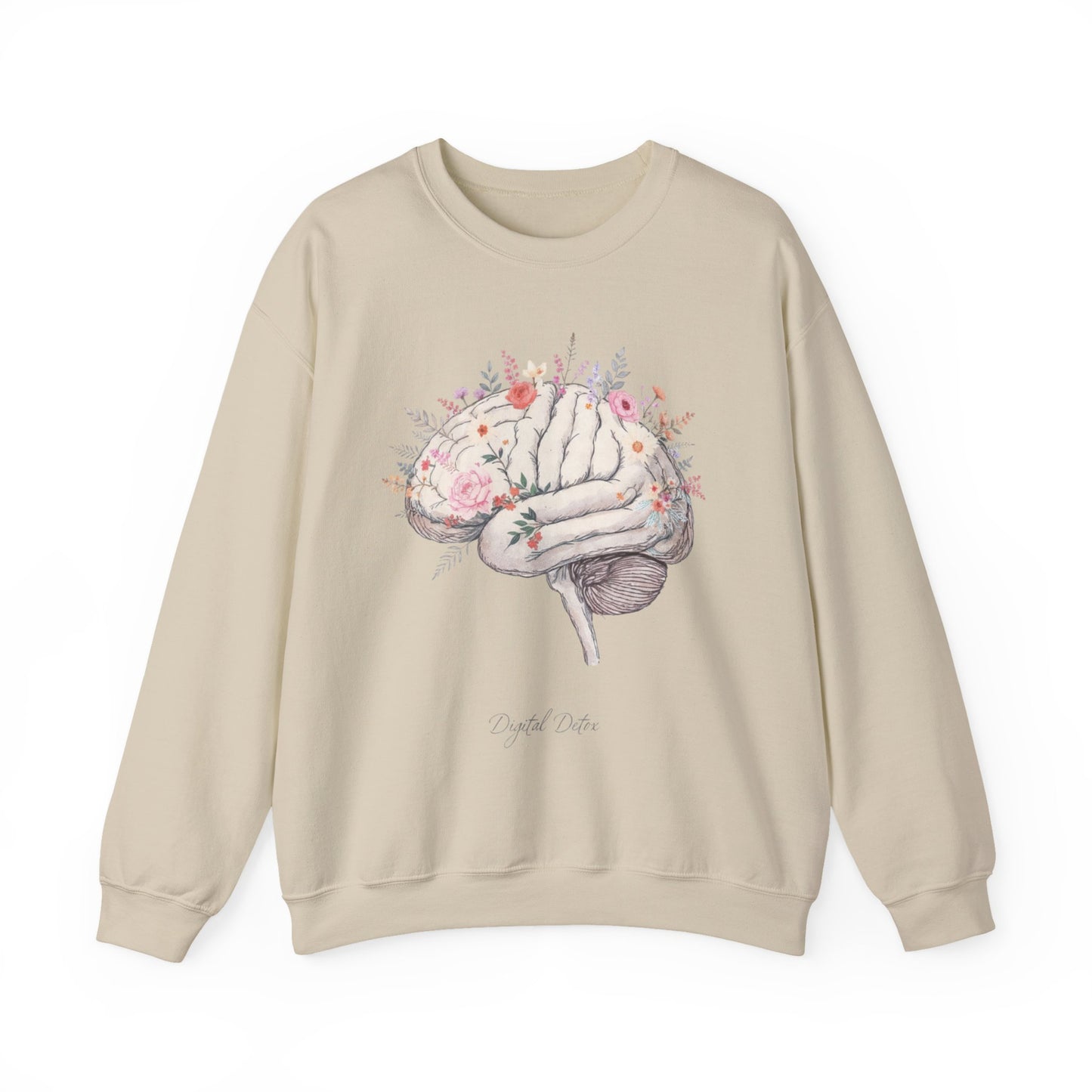 Digital Detox - Brain Floral Sweatshirt
