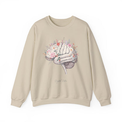 Digital Detox - Brain Floral Sweatshirt