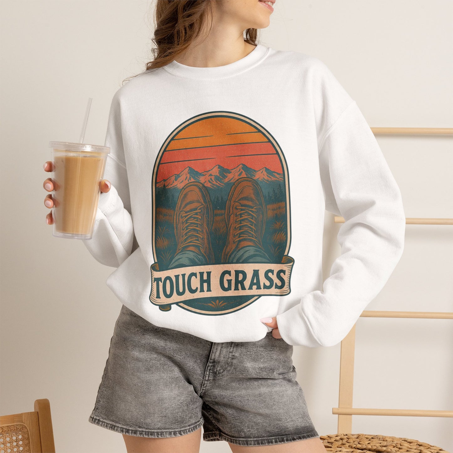 Touch Grass Crewneck Sweatshirt