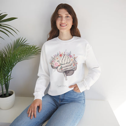 Digital Detox - Brain Floral Sweatshirt