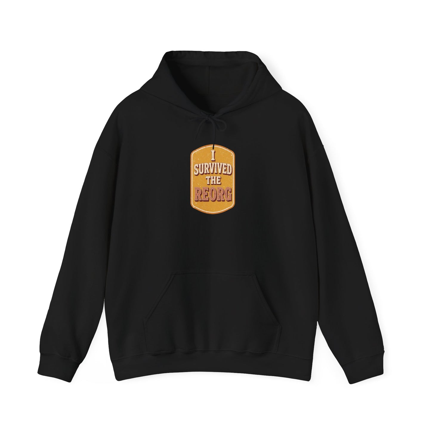 I Survived the Reorg Retro Patch Crewneck Hoodie