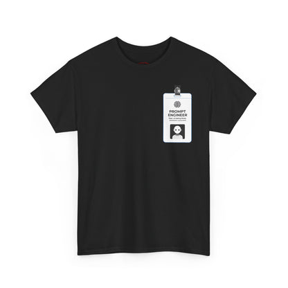 Pocket ID Badge Design "Prompt Engineer" Tee