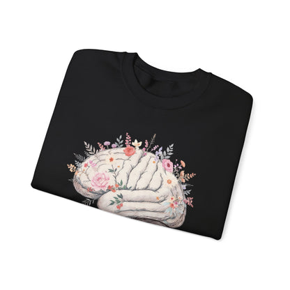 Digital Detox - Brain Floral Sweatshirt