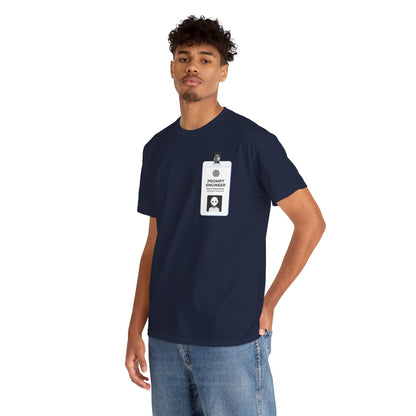 Pocket ID Badge Design "Prompt Engineer" Tee