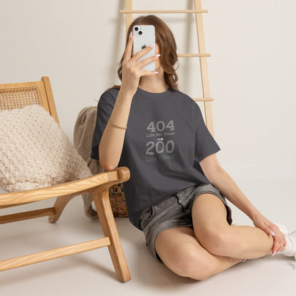 404 Life Not Found -> 200 Life Found Humor Tee