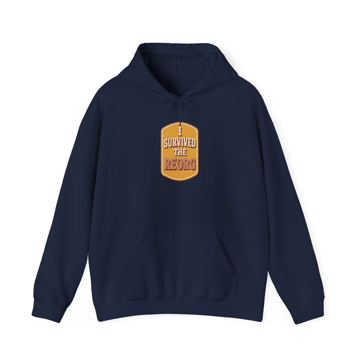 I Survived the Reorg Retro Patch Crewneck Hoodie
