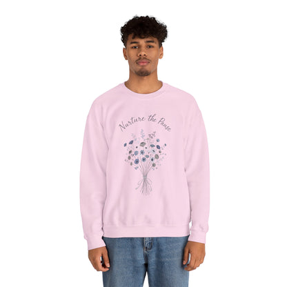 Nurture the Peace Floral Sweatshirt
