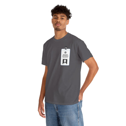 Pocket ID Badge Design "Prompt Engineer" Tee