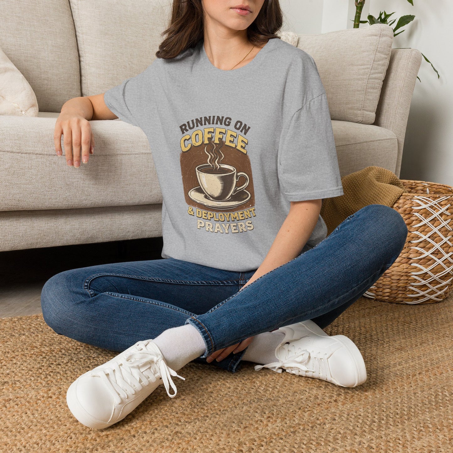 Running on Coffee & Deployment Prayers Tee