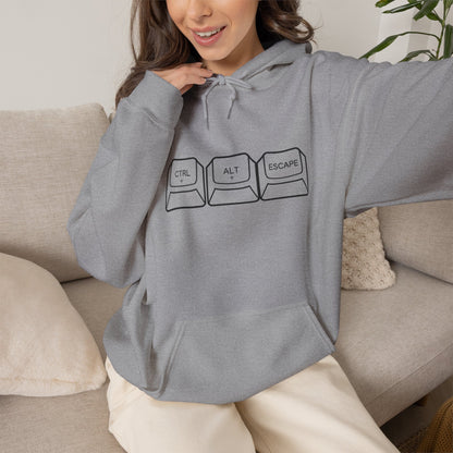 Three Keyboard Keys Design Hoodie