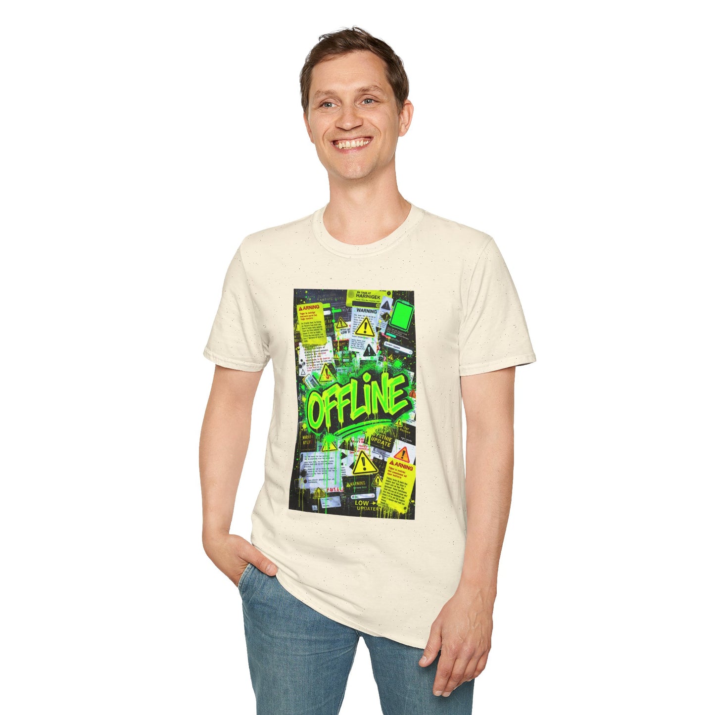 Neon Offline Graphic T-Shirt