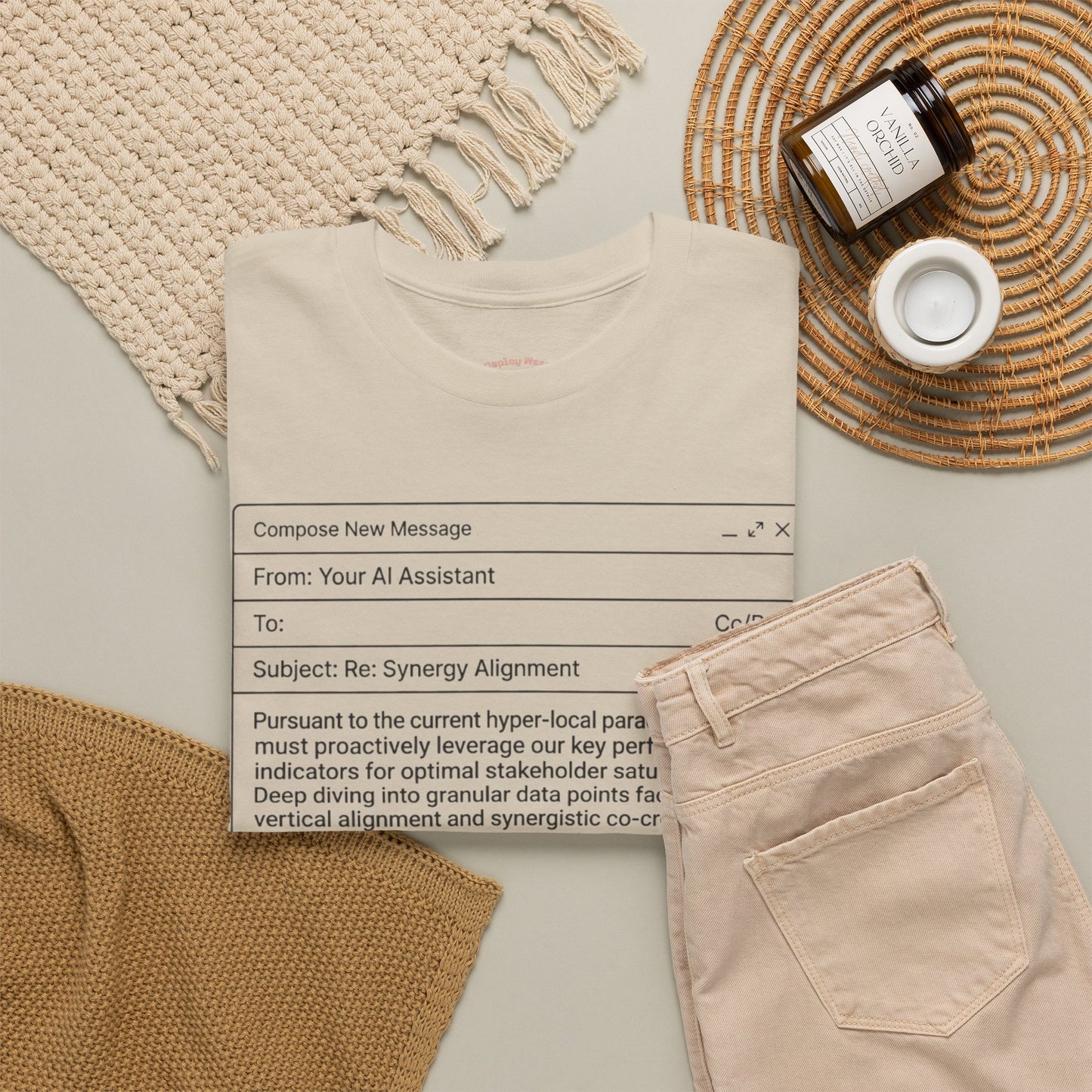 T-Shirt — Minimalist ‘My AI Wrote This Email, You Can Tell’ Tech Graphic Tee