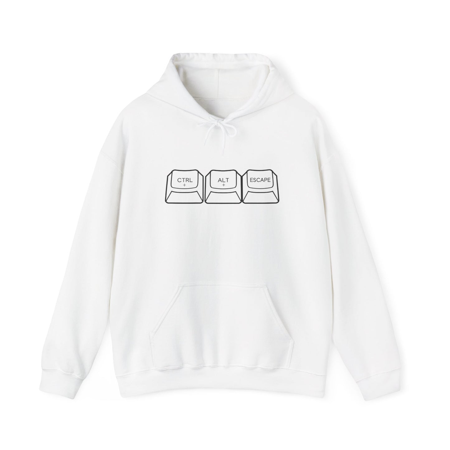Three Keyboard Keys Design Hoodie