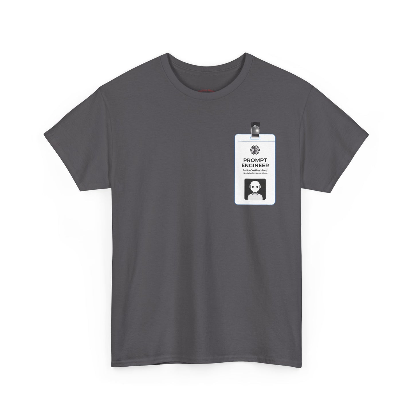 Pocket ID Badge Design "Prompt Engineer" Tee