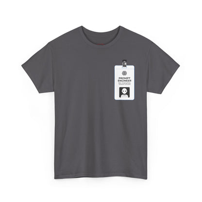 Pocket ID Badge Design "Prompt Engineer" Tee