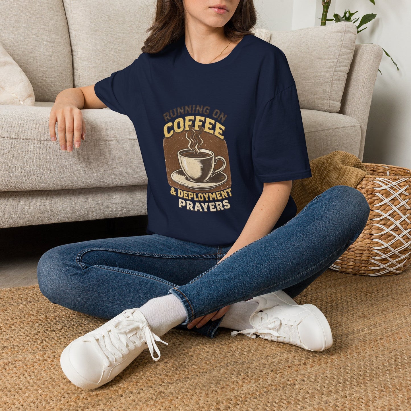 Running on Coffee & Deployment Prayers Tee